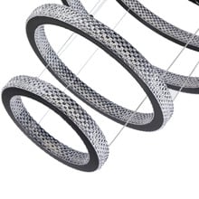 Zedon Iron & Acrylic LED 6 Light Pendant